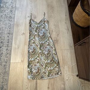 Wilfred Paisley Slip Dress